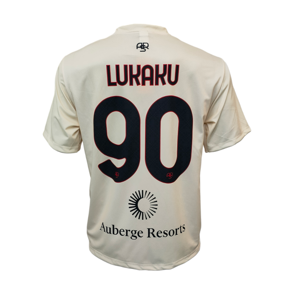 ROMA - MAGLIA REPLICA UFFICIALE AWAY RIYADH ROMELU LUKAKU 90 ADULTO / BAMBINO 2023/2024