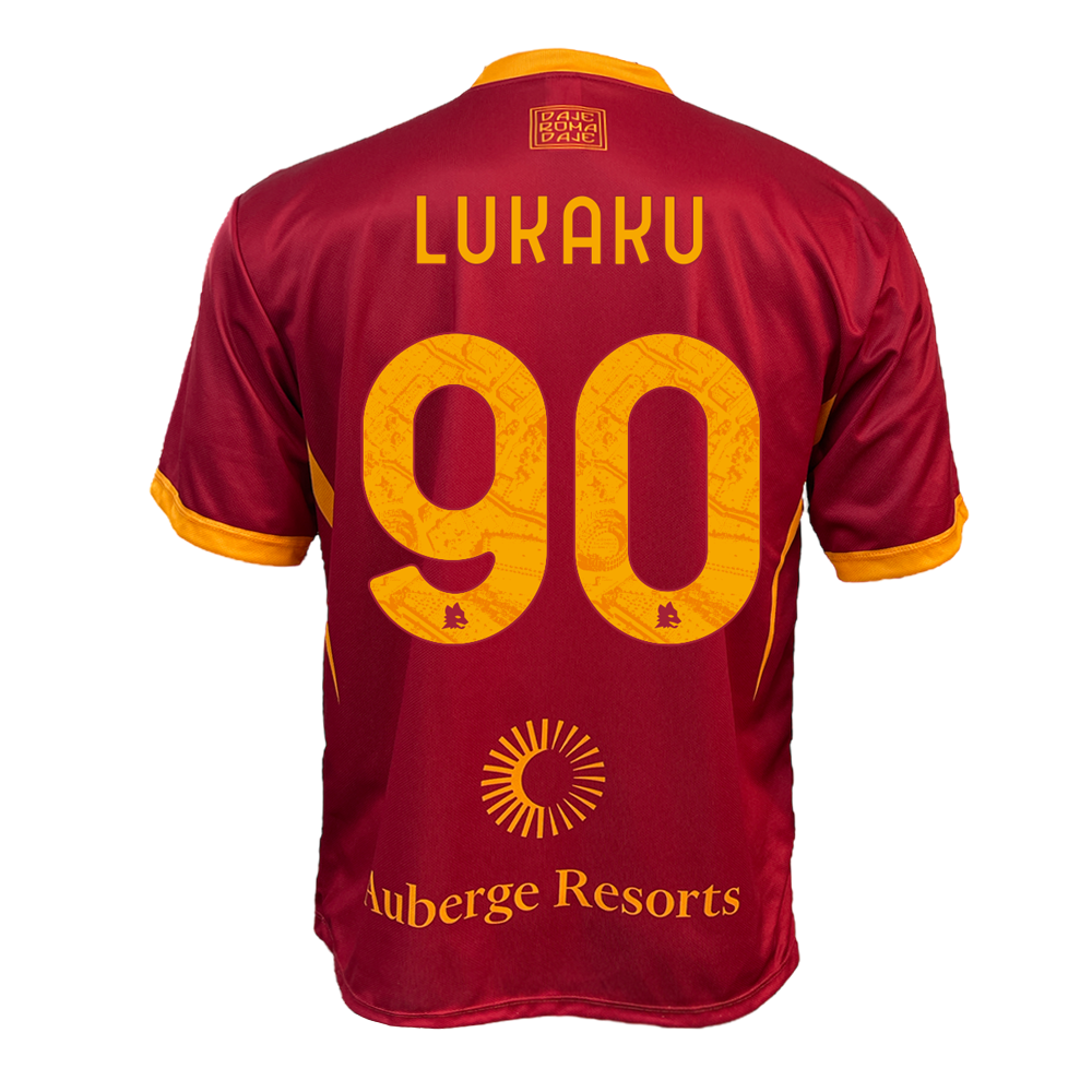 ROMA - MAGLIA REPLICA UFFICIALE HOME SPQR romelu lukaku 90 ADULTO / BAMBINO 2023/2024