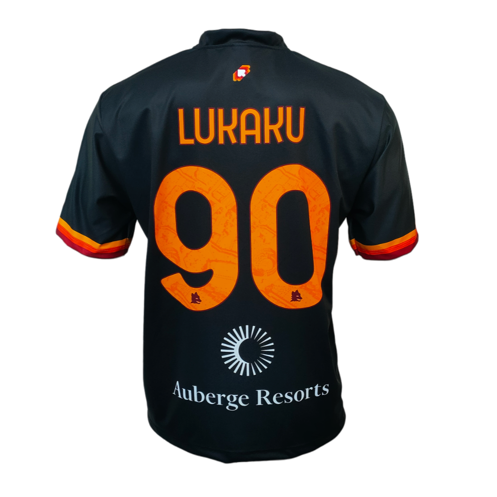 ROMA - MAGLIA REPLICA UFFICIALE THIRD RIYADH ROMELU LUKAKU 90 ADULTO / BAMBINO 2023/2024