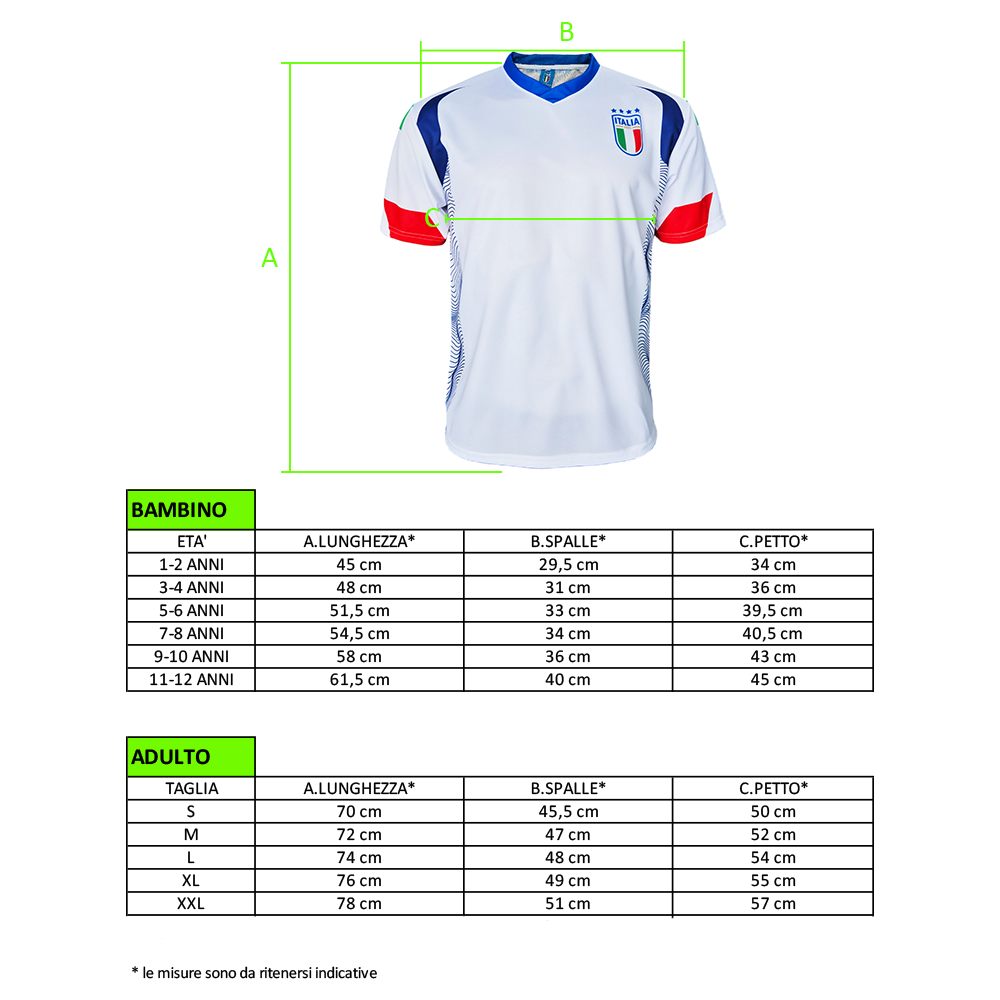 ITALIA - MAGLIA REPLICA UFFICIALE AWAY ADULTO / BAMBINO 2024