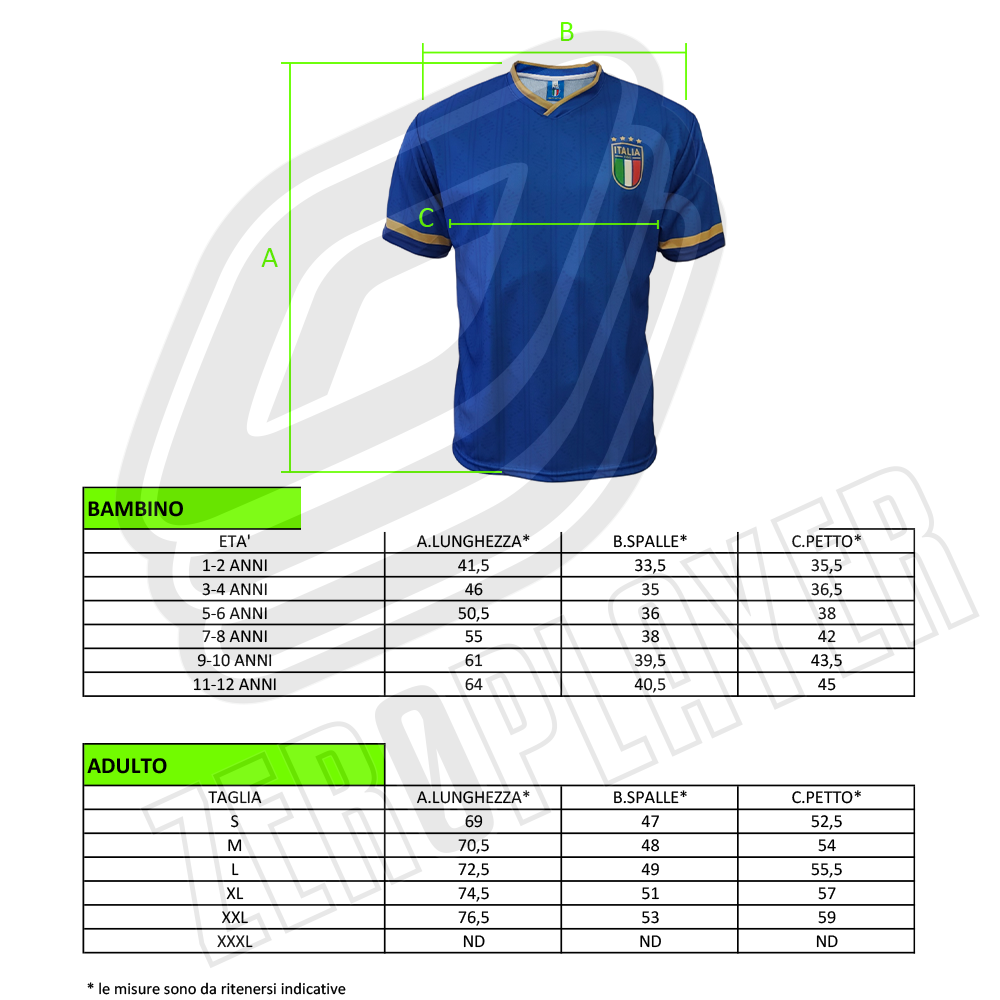 ITALIA - MAGLIA REPLICA UFFICIALE HOME ADULTO / BAMBINO 2026 - PERSONALIZZABILE