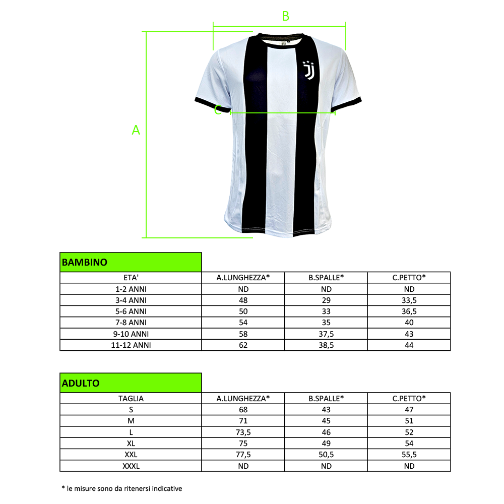 JUVENTUS - MAGLIA REPLICA UFFICIALE HOME ADULTO / BAMBINO 2024/2025