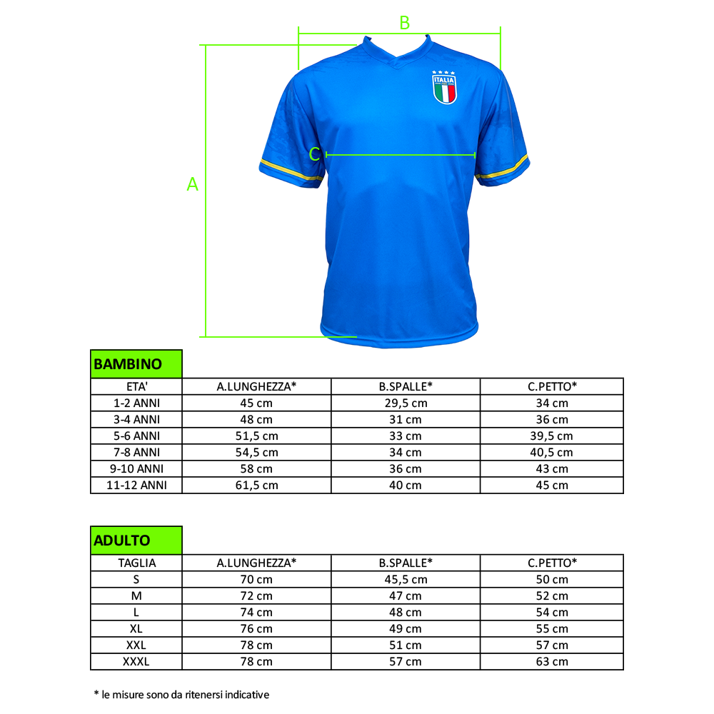 ITALIA - MAGLIA REPLICA UFFICIALE HOME ADULTO / BAMBINO 2022/2023