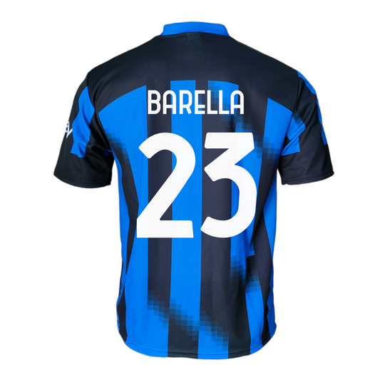 INTER - MAGLIA REPLICA UFFICIALE NICOLO' BARELLA 23 HOME ADULTO / BAMBINO 2023/2024