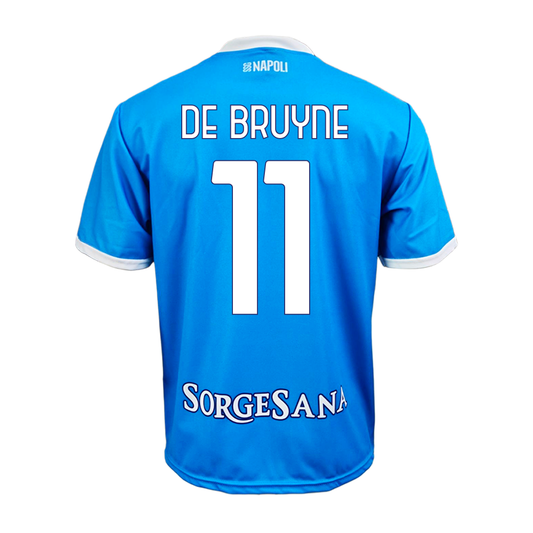 SSC NAPOLI - MAGLIA REPLICA UFFICIALE HOME DE BRUYNE - ADULTO / BAMBINO 2025/2026