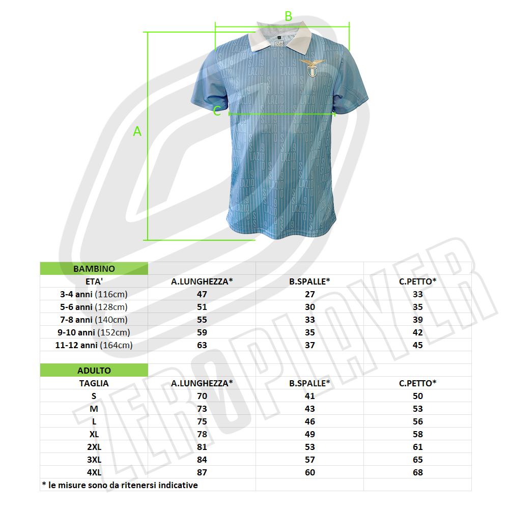 LAZIO - MAGLIA REPLICA UFFICIALE HOME ADULTO / BAMBINO 2026/2027