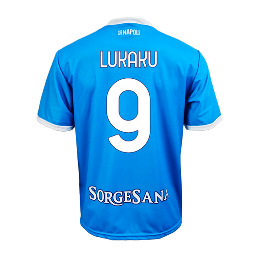 SSC NAPOLI - MAGLIA REPLICA UFFICIALE HOME DE LUKAKU- ADULTO / BAMBINO 2025/2026