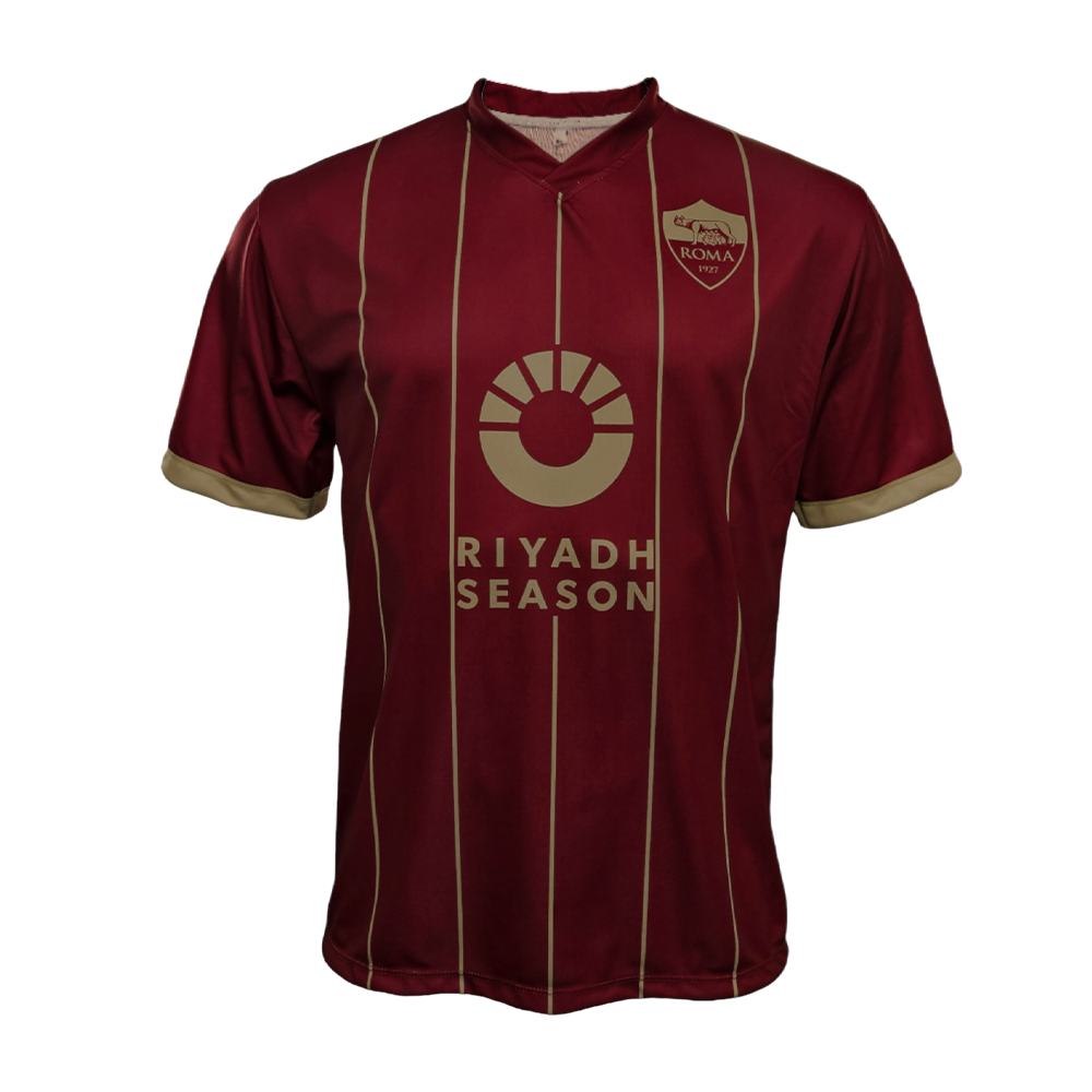 AS ROMA - MAGLIA REPLICA UFFICIALE HOME RIYADH ADULTO / BAMBINO 2024/2 ...