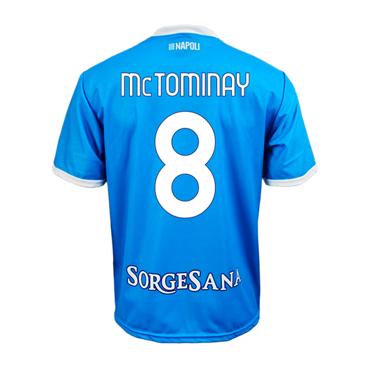 SSC NAPOLI - MAGLIA REPLICA UFFICIALE HOME MCTOMINAY - ADULTO / BAMBINO 2025/2026