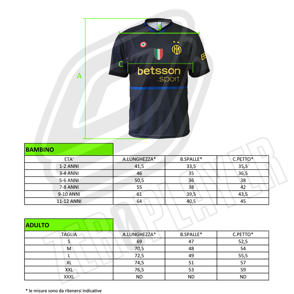 INTER - MAGLIA REPLICA UFFICIALE THIRD ADULTO / BAMBINO 2026/2027 - PERSONALIZZABILE
