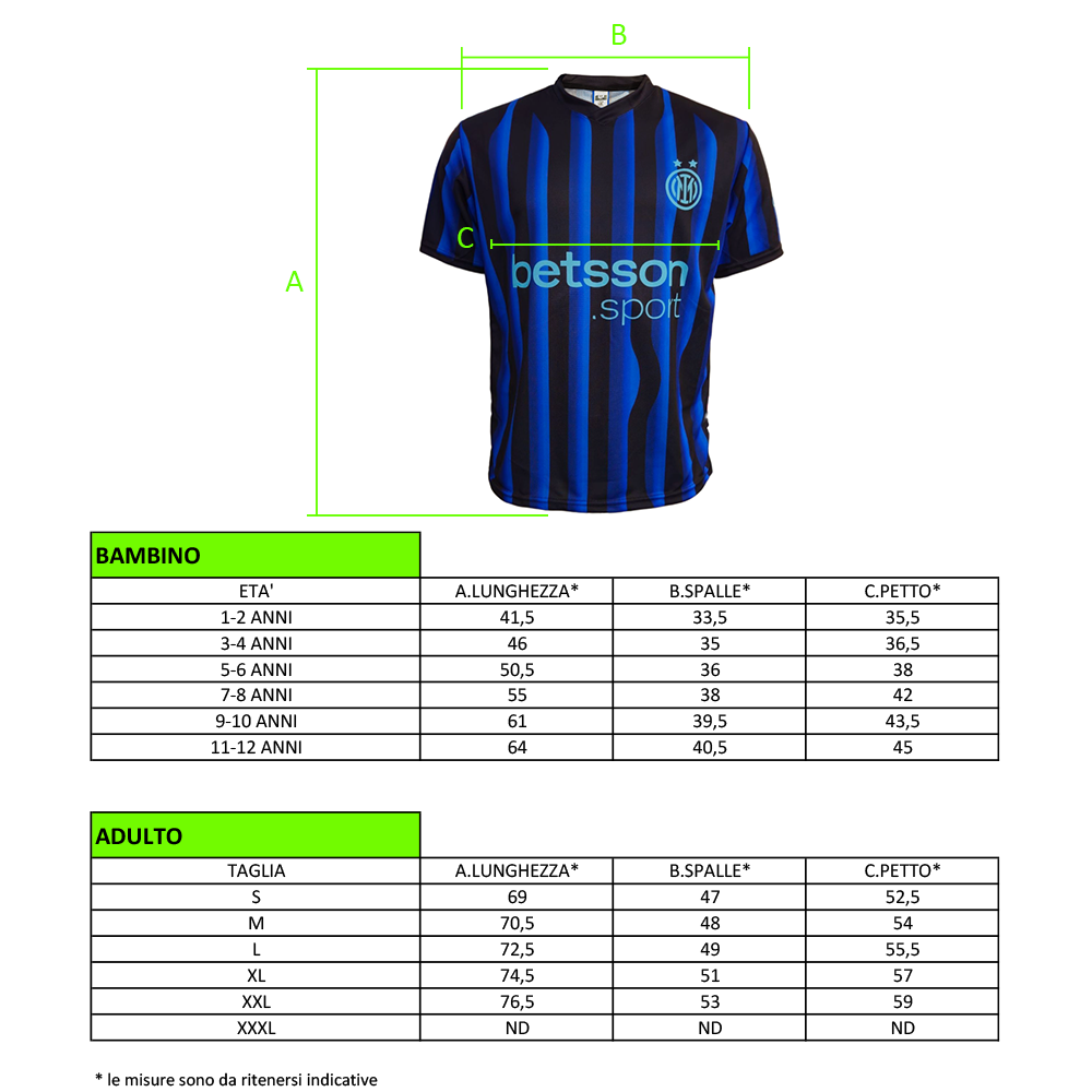 INTER - MAGLIA REPLICA UFFICIALE HOME ADULTO / BAMBINO 2025/2026
